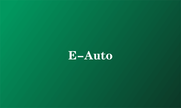 E-Auto