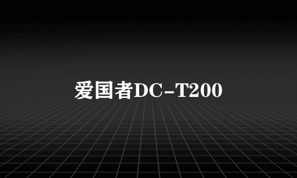 爱国者DC-T200