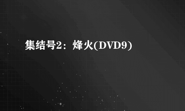 集结号2：烽火(DVD9)