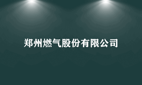 郑州燃气股份有限公司