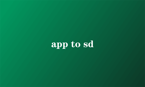 app to sd