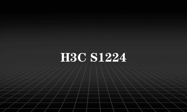 H3C S1224