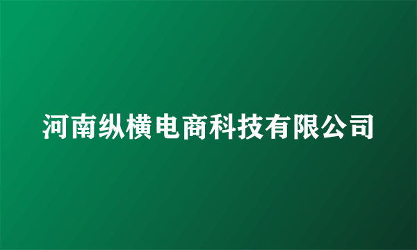 河南纵横电商科技有限公司