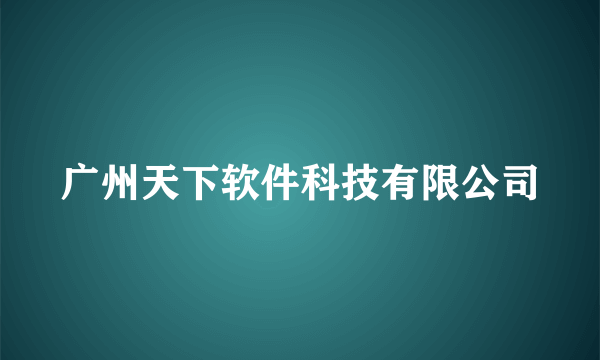 广州天下软件科技有限公司