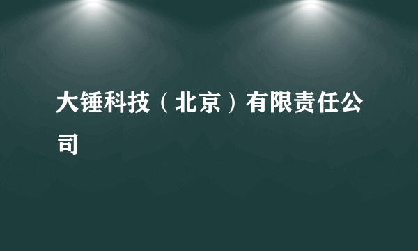 大锤科技（北京）有限责任公司