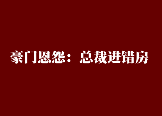 豪门恩怨：总裁进错房