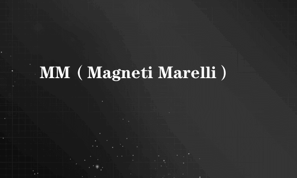 MM（Magneti Marelli）