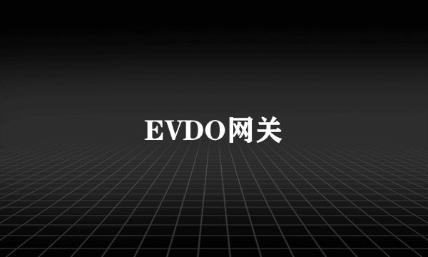 EVDO网关