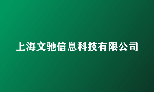 上海文驰信息科技有限公司