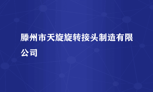 滕州市天旋旋转接头制造有限公司