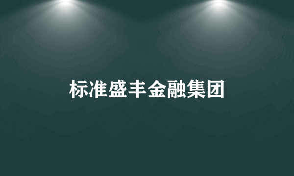 标准盛丰金融集团