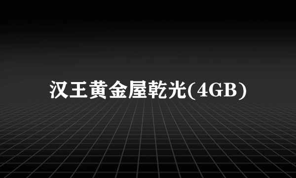 汉王黄金屋乾光(4GB)