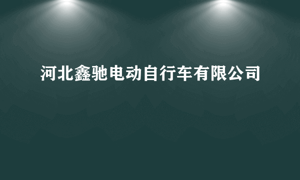 河北鑫驰电动自行车有限公司