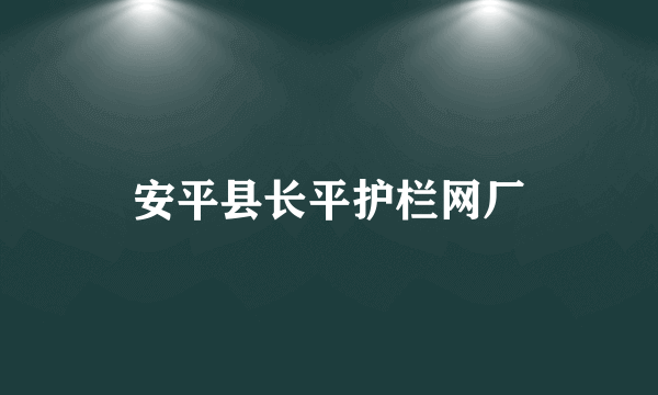 安平县长平护栏网厂