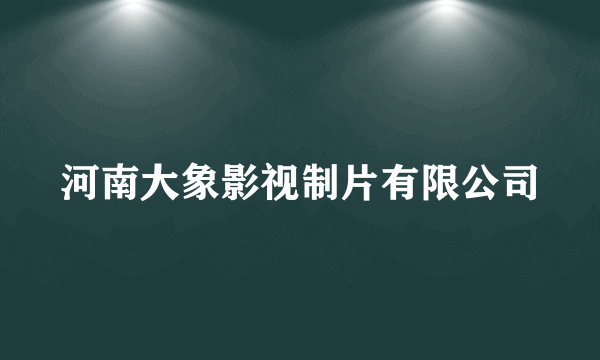 河南大象影视制片有限公司