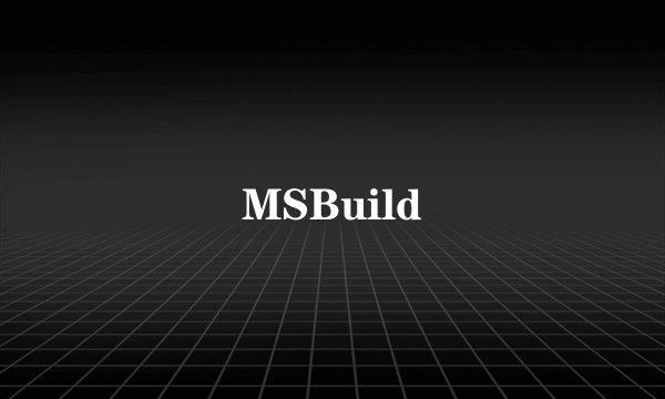 MSBuild