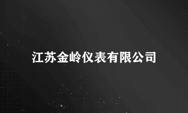 江苏金岭仪表有限公司