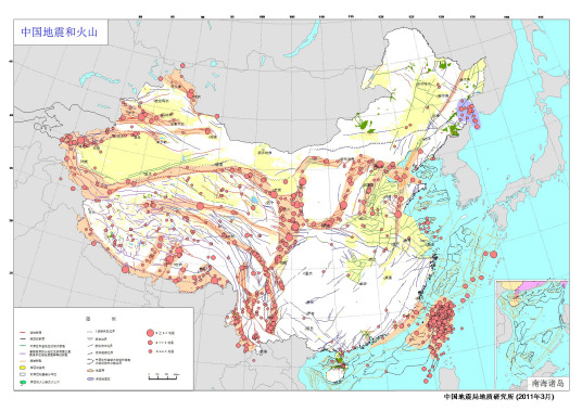 中国地震断层带