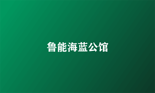 鲁能海蓝公馆