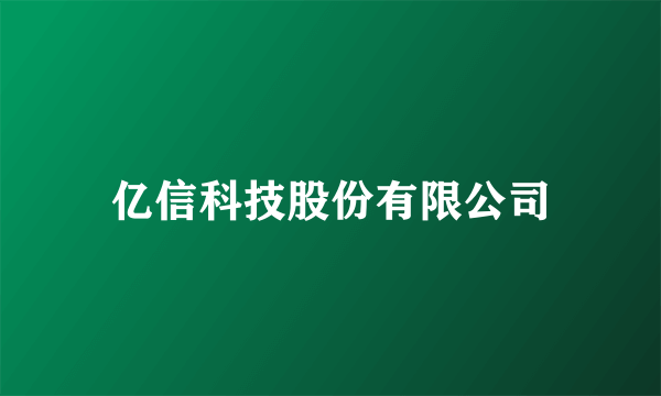 亿信科技股份有限公司