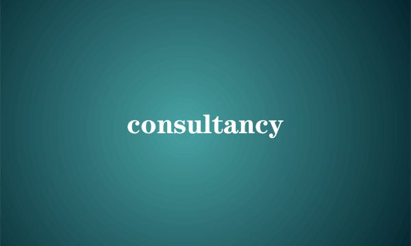 consultancy