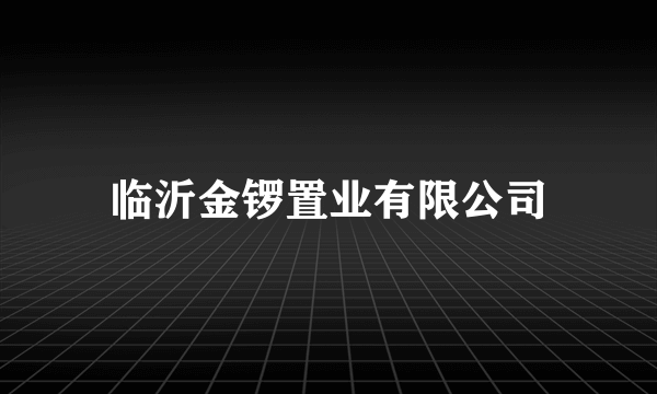 临沂金锣置业有限公司