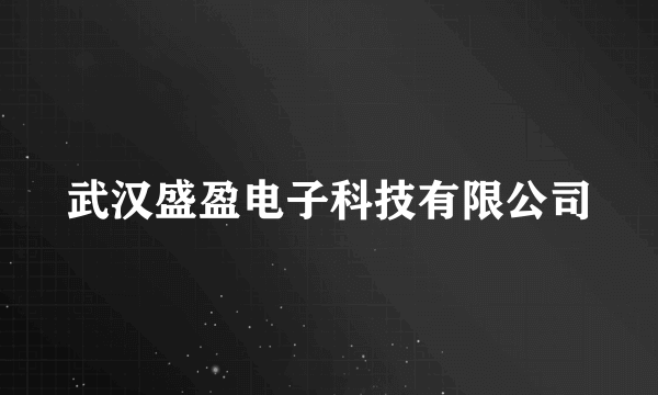 武汉盛盈电子科技有限公司