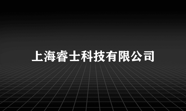 上海睿士科技有限公司