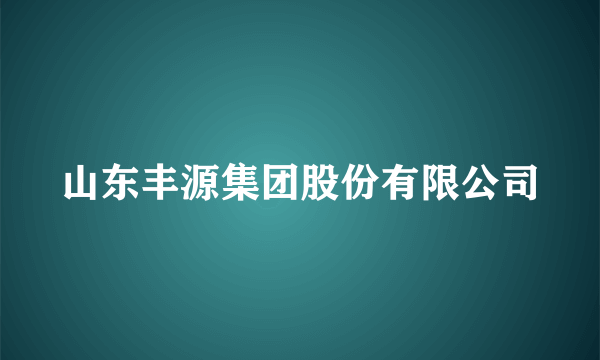 山东丰源集团股份有限公司