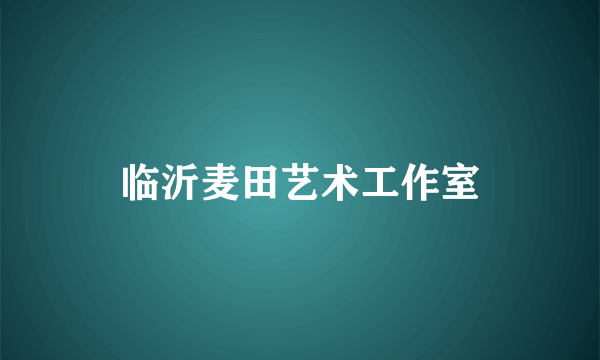 临沂麦田艺术工作室