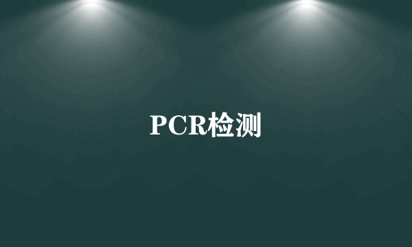 PCR检测