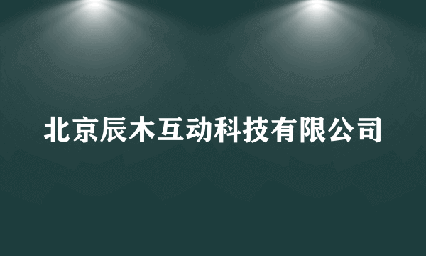 北京辰木互动科技有限公司