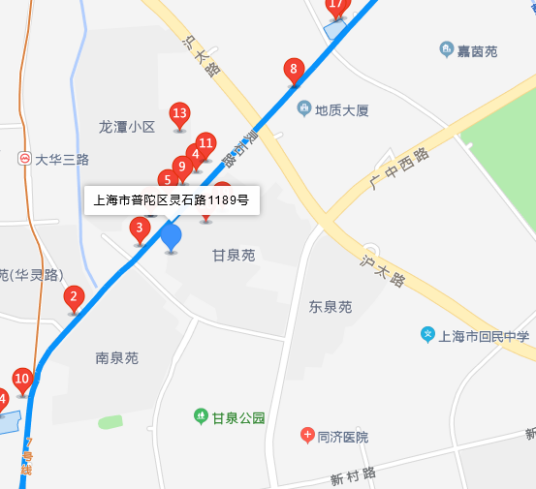 灵石路1189号