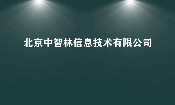 北京中智林信息技术有限公司