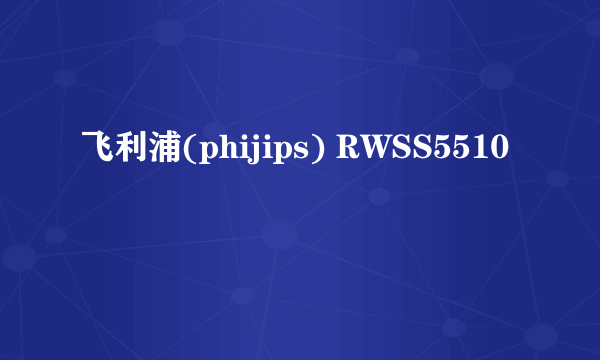 飞利浦(phijips) RWSS5510