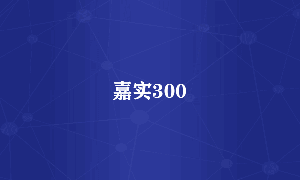 嘉实300