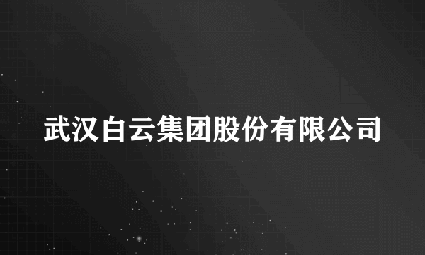 武汉白云集团股份有限公司