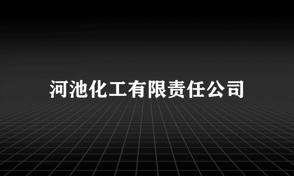 河池化工有限责任公司