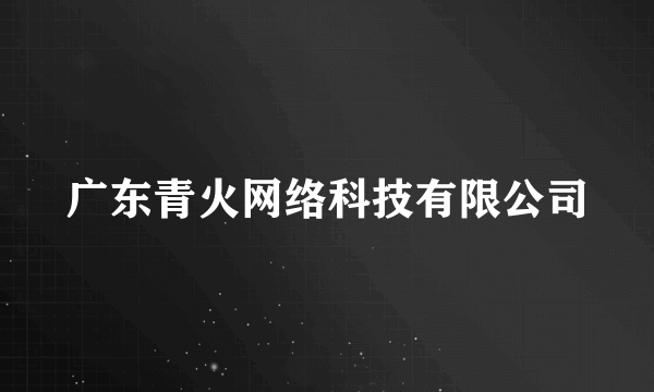 广东青火网络科技有限公司