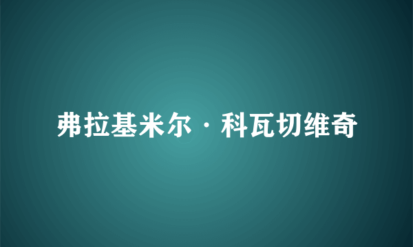 弗拉基米尔·科瓦切维奇