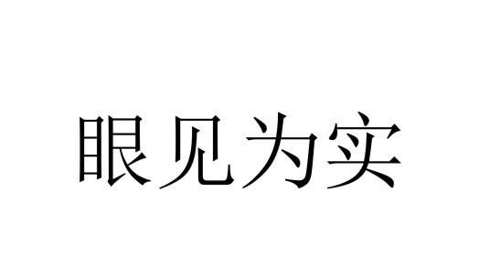 眼见为实（汉语词汇）