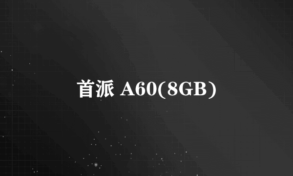 首派 A60(8GB)