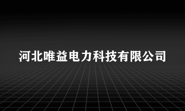 河北唯益电力科技有限公司