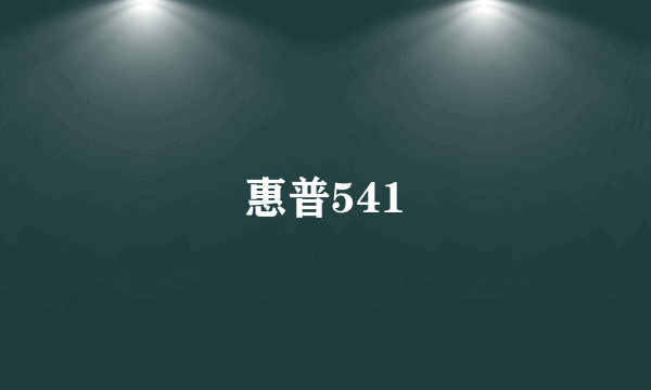 惠普541