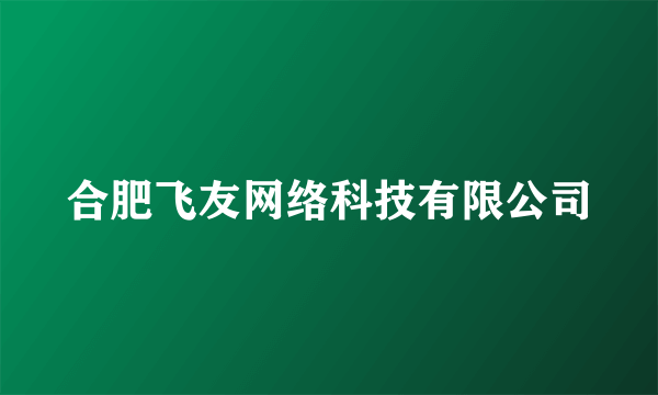 合肥飞友网络科技有限公司