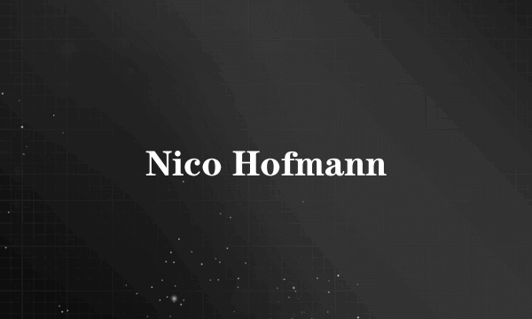 Nico Hofmann