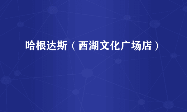 哈根达斯（西湖文化广场店）