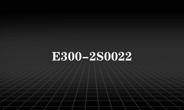 E300-2S0022