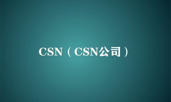 CSN（CSN公司）