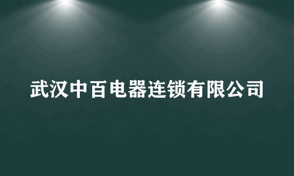 武汉中百电器连锁有限公司